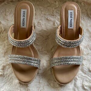 Steve Madden Upton Espadrille Wedge Sandals - Size 7